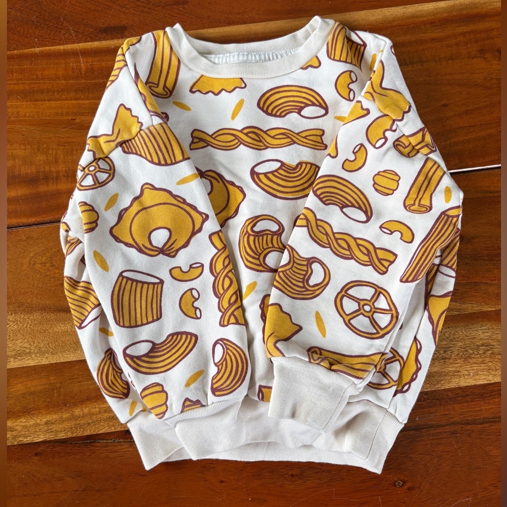 Toddler Pasta sweatshirt size 3t